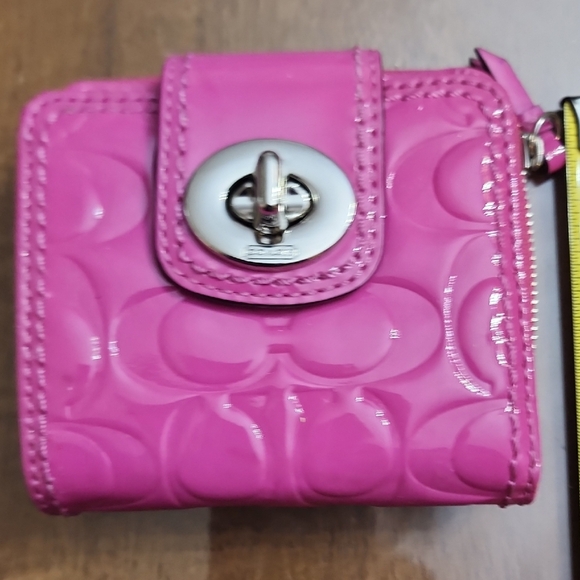 Coach Pink Patent Leather Wallet - Picture 6 of 12